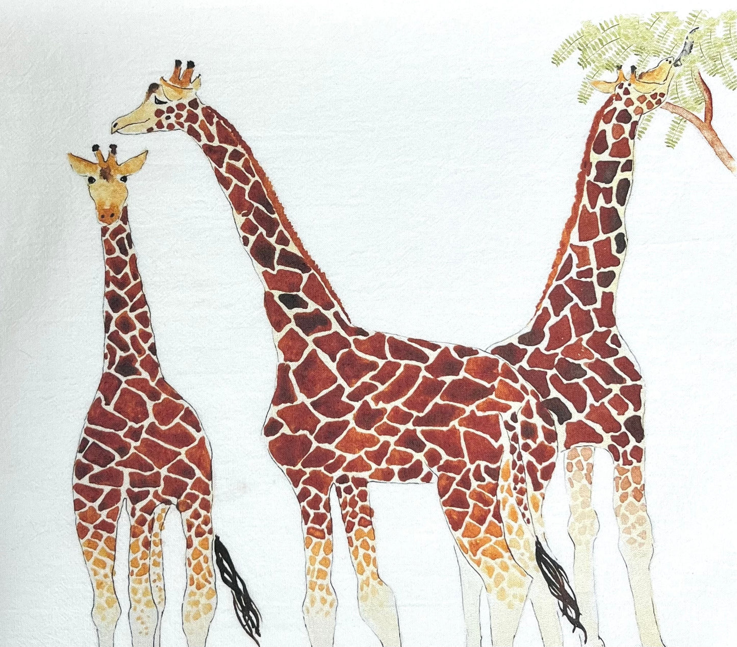 Giraffe Flour Sack Tea Towel