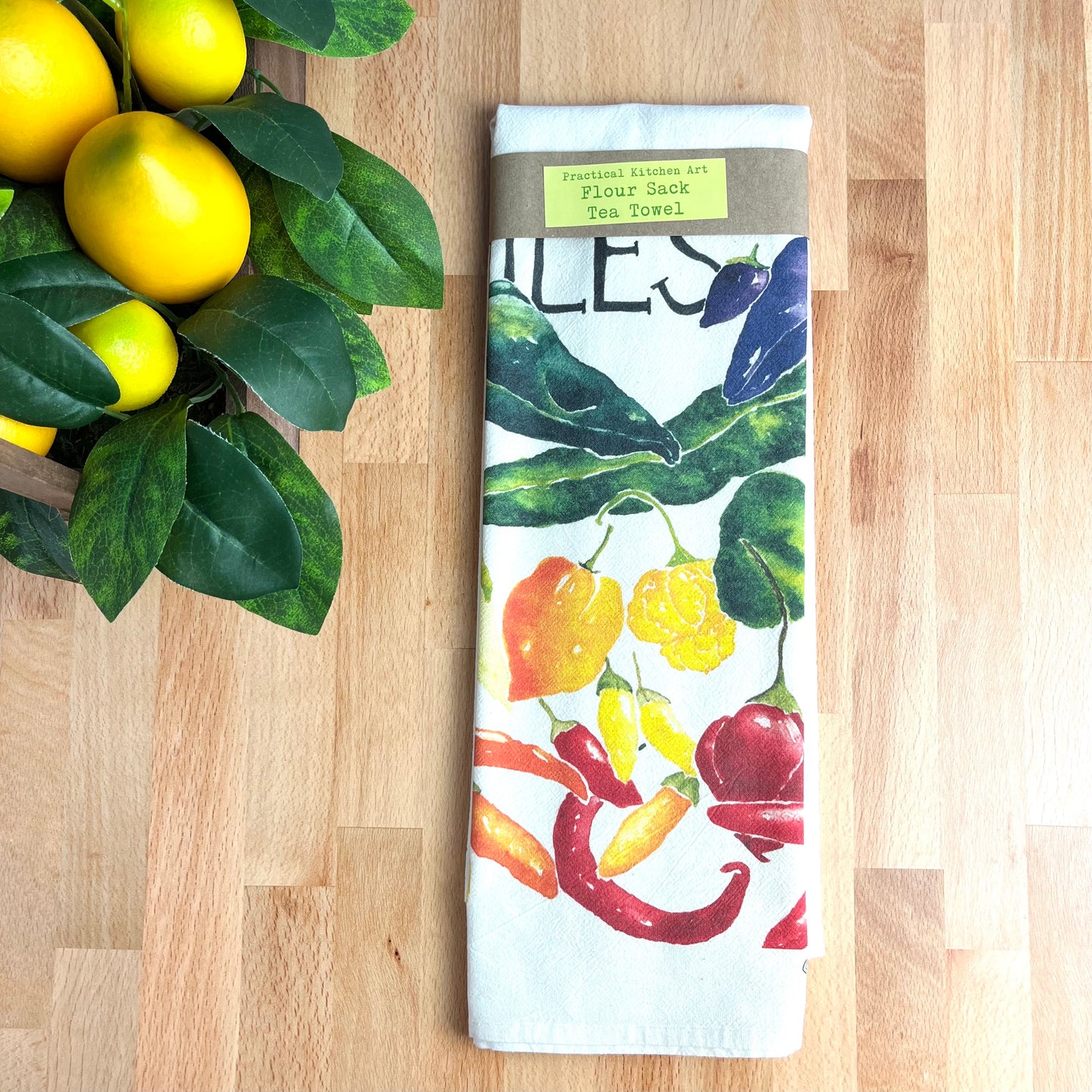 Chiles Flour Sack Tea Towels, Garden, Foodie, Southwest