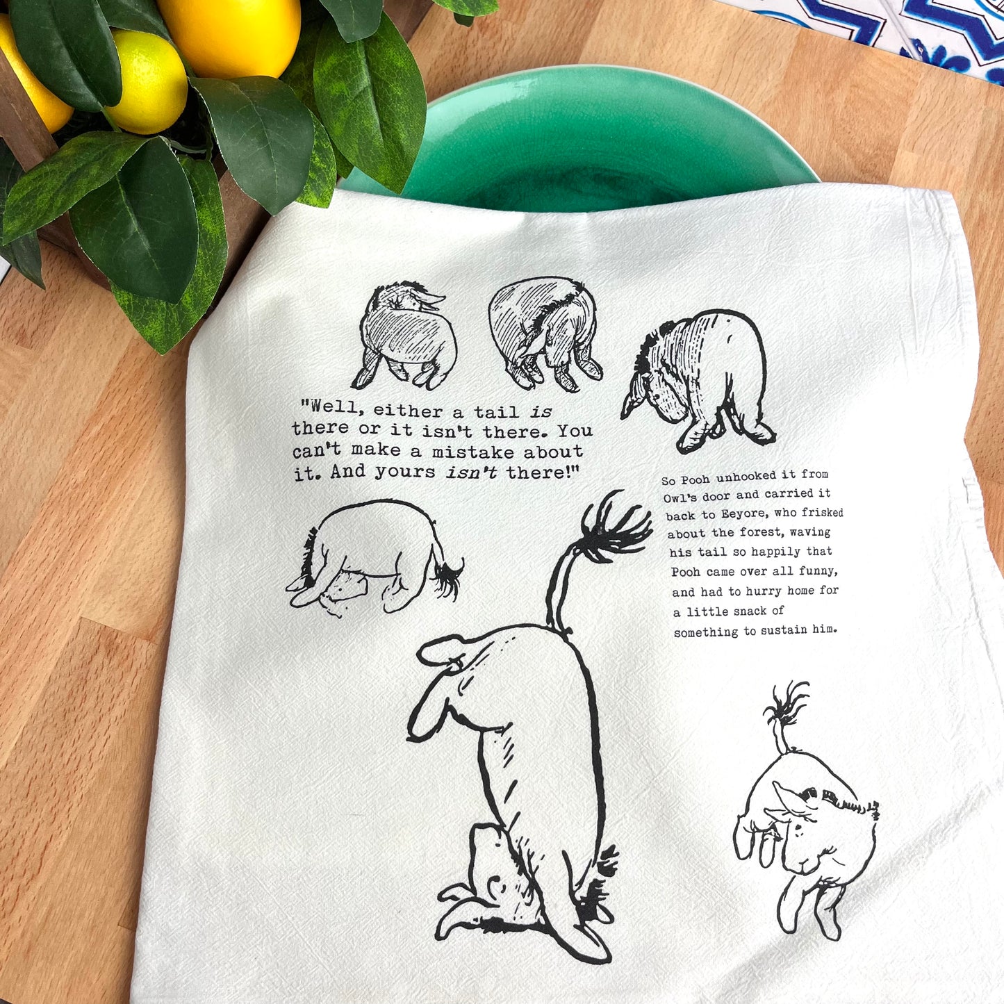 Winnie-the-Pooh Eeyore's Tail Flour Sack Tea Towel