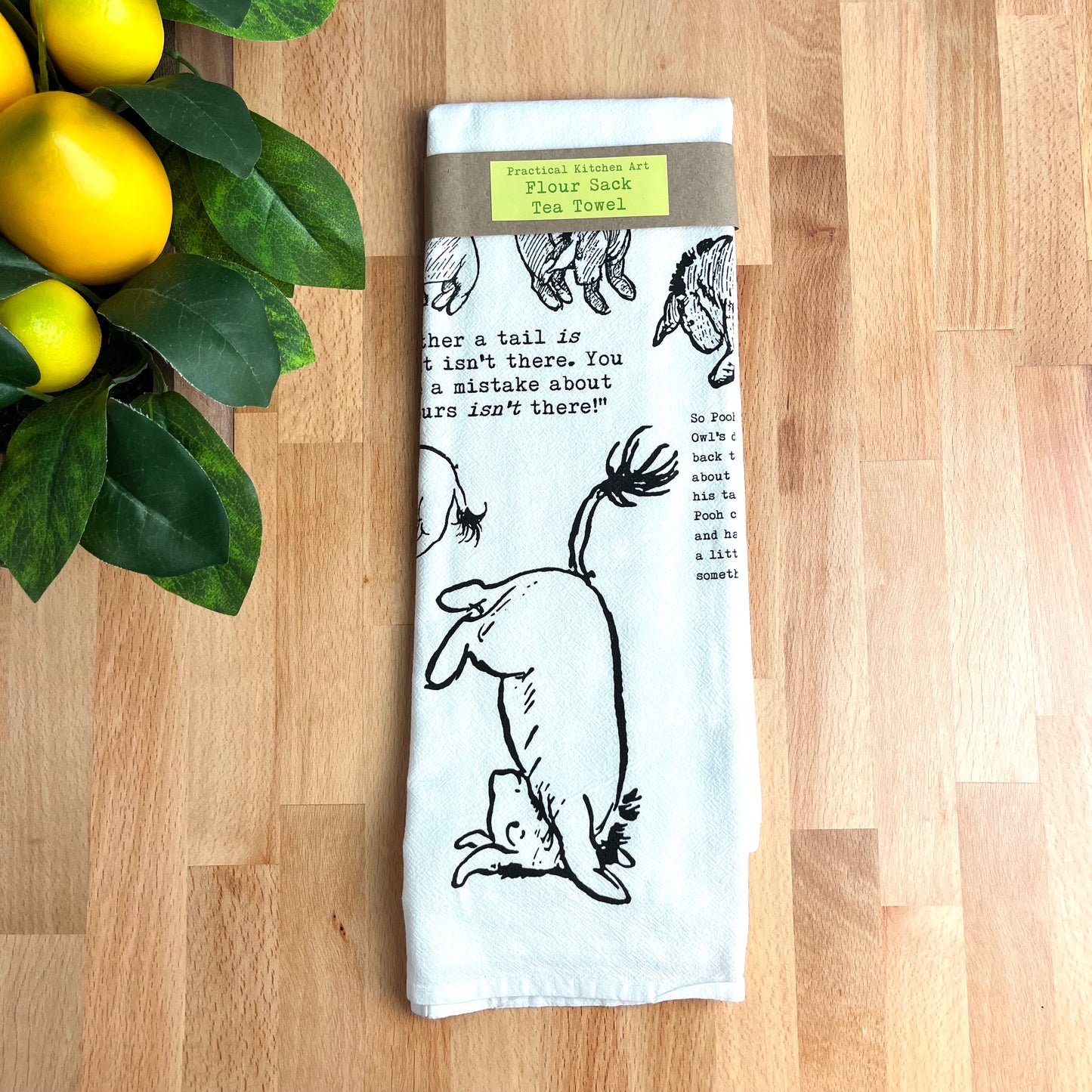 Winnie-the-Pooh Eeyore's Tail Flour Sack Tea Towel