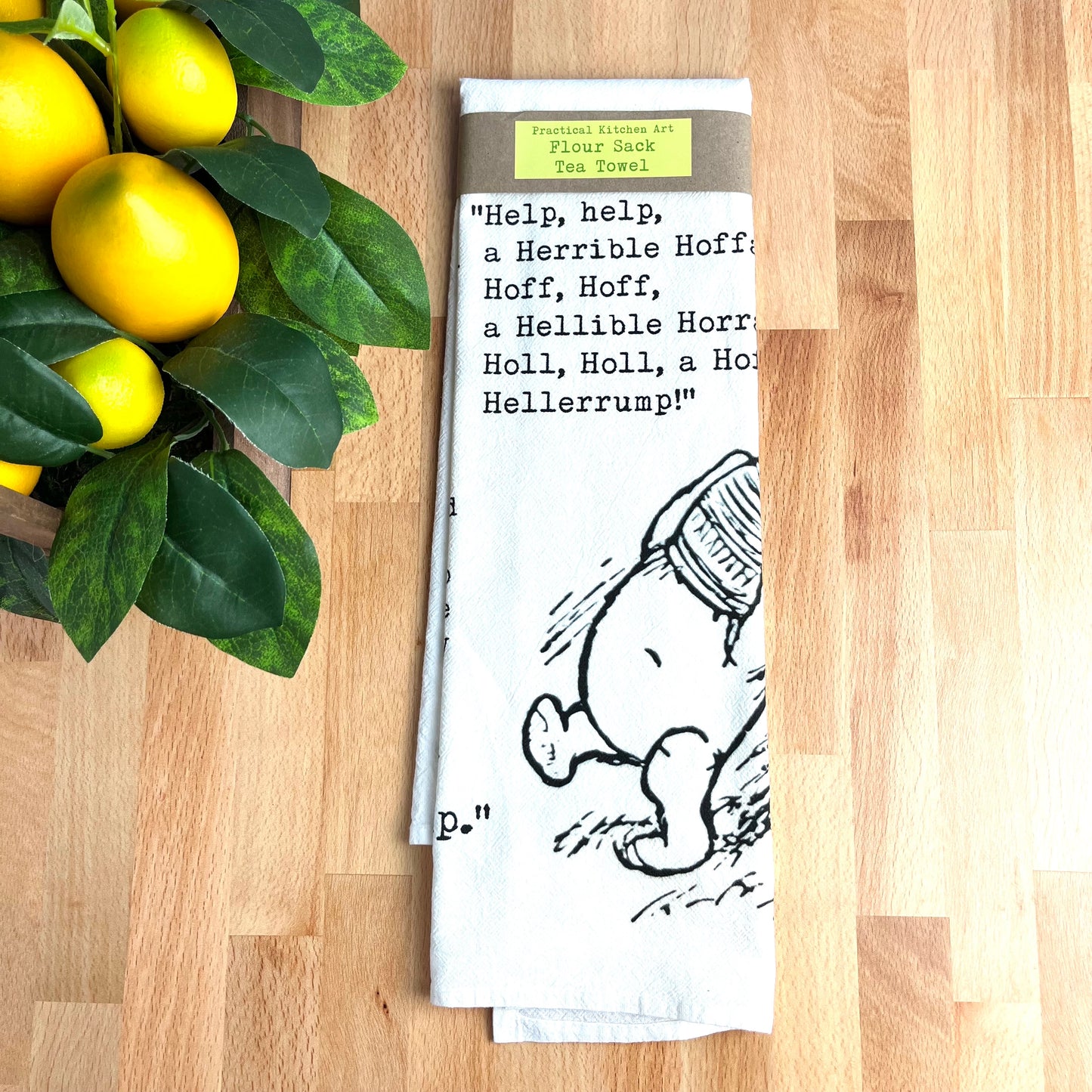 Winnie-the-Pooh Pooh & Piglet Heffalump Flour Sack Tea Towels