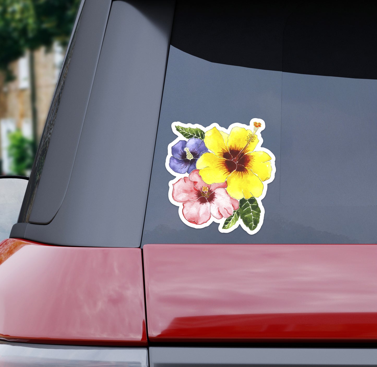 Hibiscus Bumper Sticker
