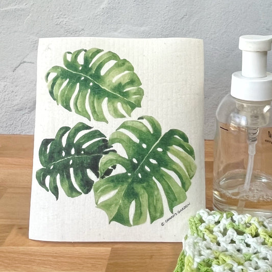 Monstera Swedish Dishcloth