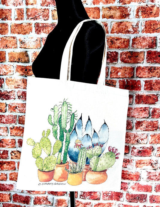 Succulents & Cactus Tote Bag