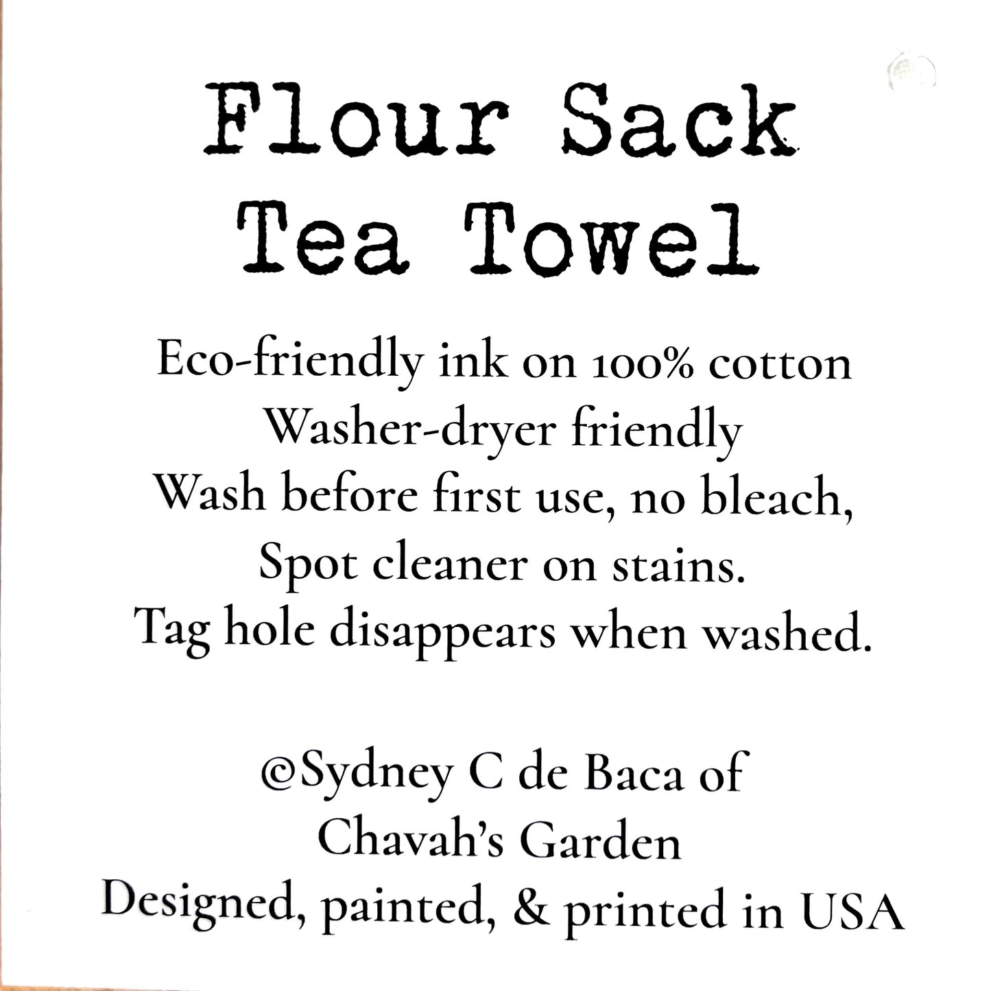 Dragon Flour Sack Tea Towel