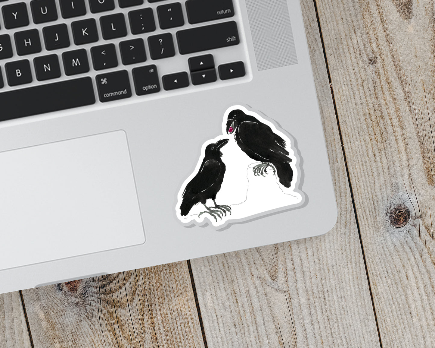 Sticker, Ravens, Nature Theme