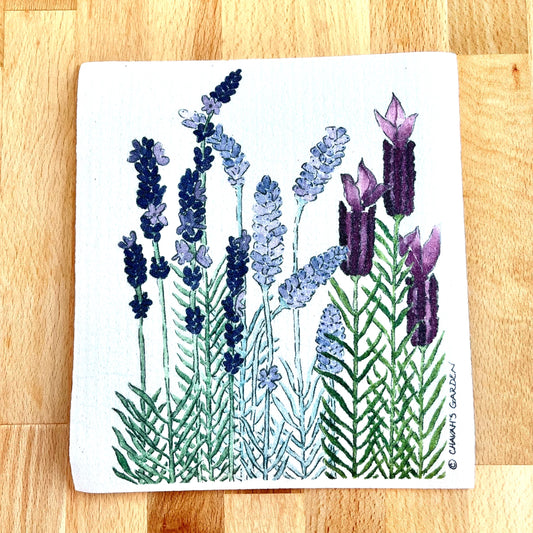 Lavender Swedish Dishclcoth