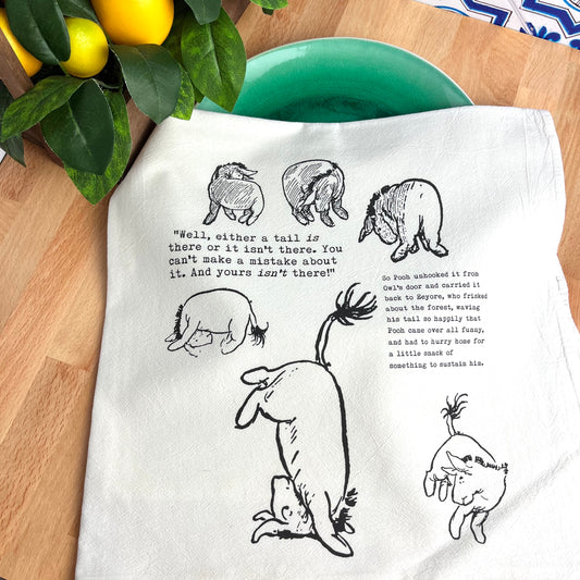 Flour Sack Tea Towels, Eeyore's Tail